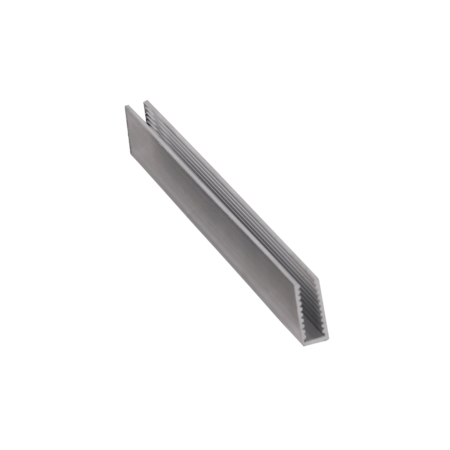 Dorman® U-Type Serrated Aluminum Shower Glass Profile – Silver