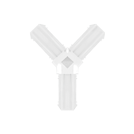 AL7® Y Shape Elegant Connector (White) for 16×7 Georgian Bar System – AL7Y3716W(E)