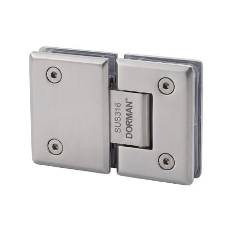 Dorman® Shower Hinge Satin Stainless Steel Glass to Glass 180° (DM-SH730S6) – SUS316